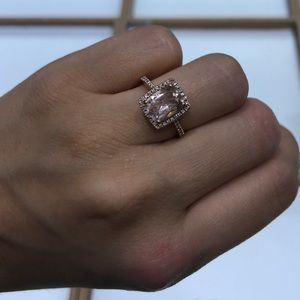 Rose Gold Morganite Ring